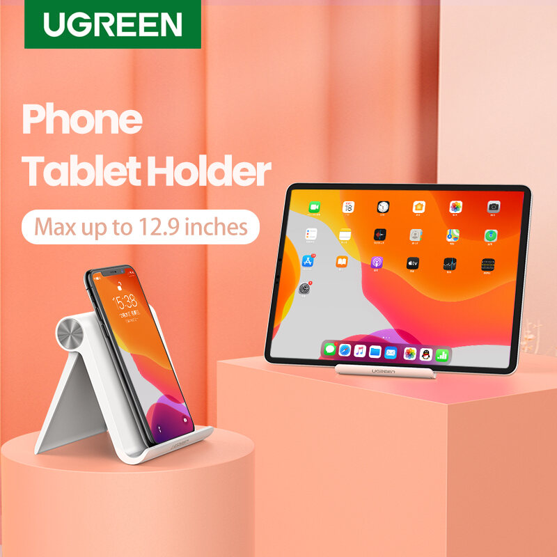 UGREEN Phone Holder Tablet Stand Mobile Phone Support For iPad Air iPhone 13 12 Xiaomi Samsung Huawei Tablet Holder Desk Cell Phone Holder Stand UGREEN Phone Holder Tablet Stand Mobile Phone Support F