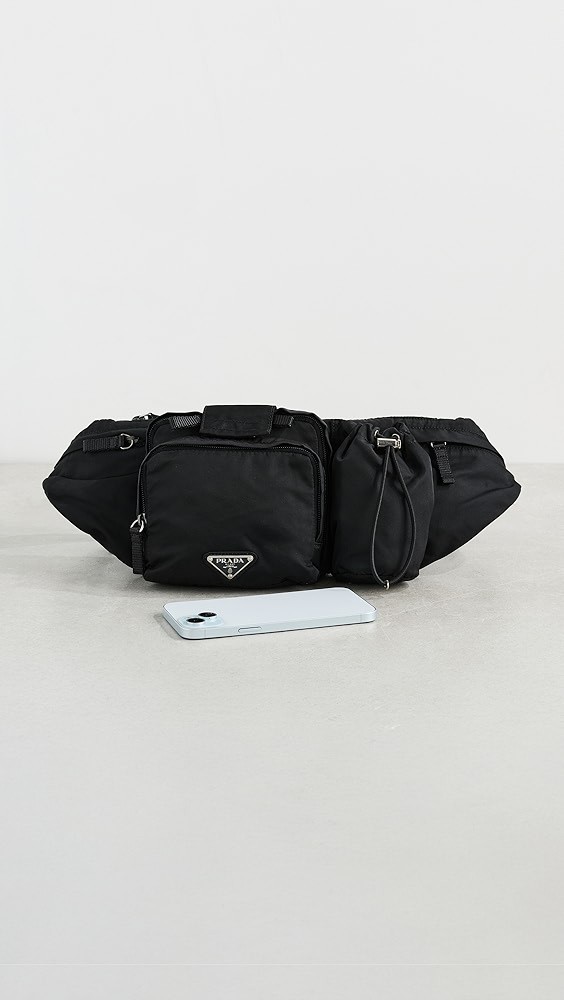 Prada Black Nylon Waist Pouch
